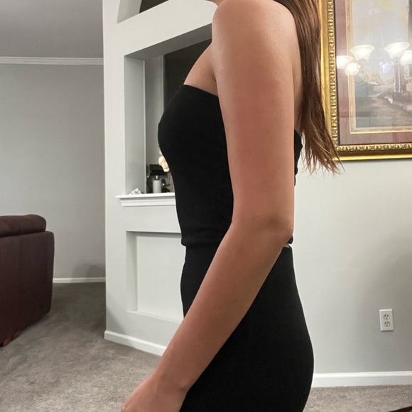 EUC Dolls Kill Black Crop Tube Top - Picture 3 of 5